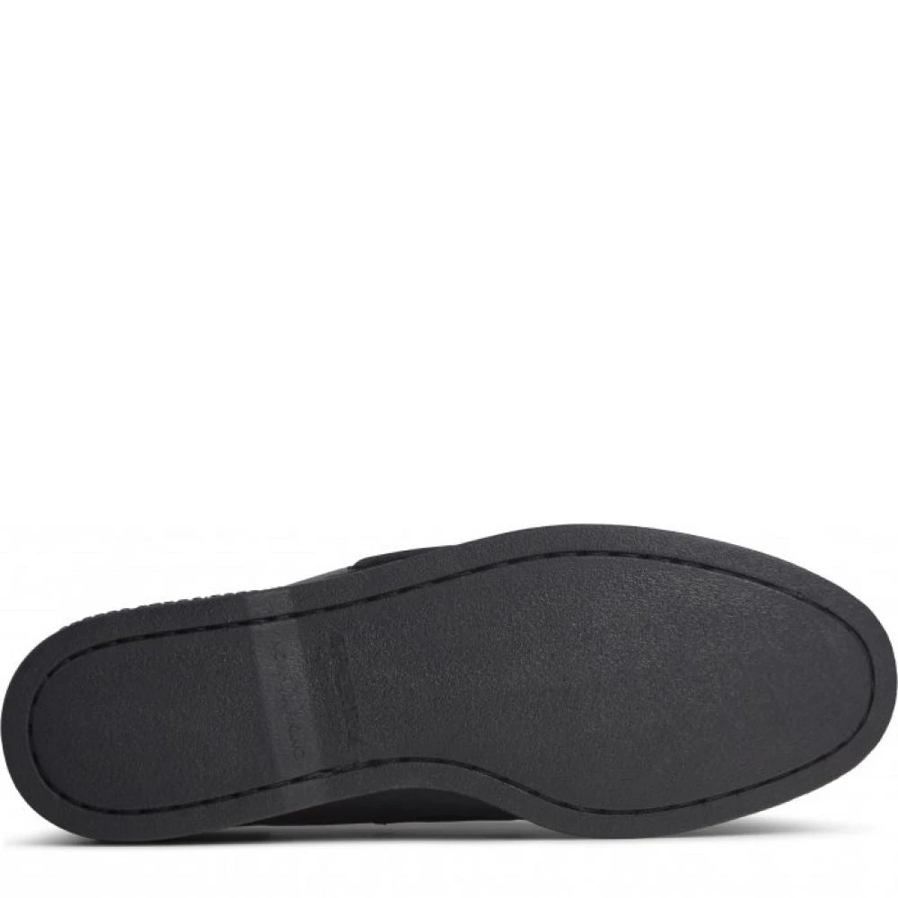 Sperry Men's Authentic Original Leather Boat Shoe In Black 7 Sperry Men's Authentic Original Leather Boat Shoe In Black - Image 5