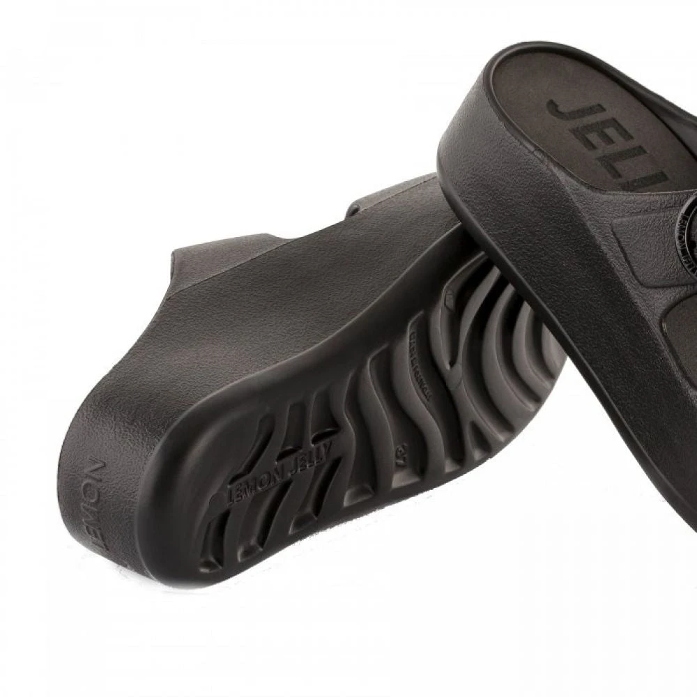 Lemon Jelly Women's Gaia Platform Slides In Black 5 Lemon Jelly Women's Gaia Platform Slides In Black - Image 3