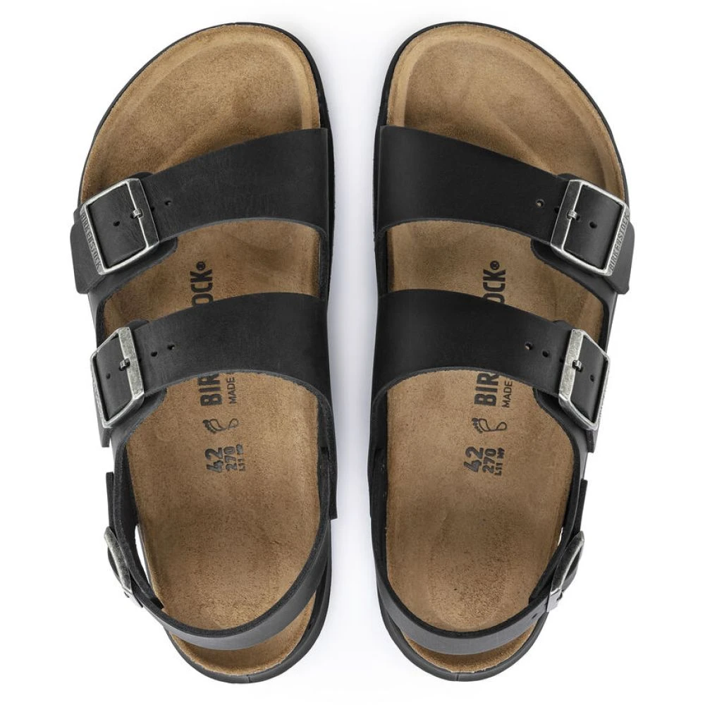 Birkenstock Men's Milano CT Oiled Leather In Black 6 Birkenstock Men's Milano CT Oiled Leather In Black - Image 4