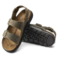 Birkenstock Men's Milano CT Oiled Leather In Faded Khaki -Shoe Luxe Shop 1018427 510w 3 1100x