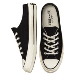 Converse Chuck 70 Mule Recycled Canvas In Black/Black/Egret -Shoe Luxe Shop 172591c 3 1100x