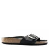 Birkenstock Women's Madrid Big Buckle Oiled Leather In Black (Narrow Width) 1 Birkenstock Women's Madrid Big Buckle Oiled Leather In Black (Narrow Width) -Shoe Luxe Shop 1 0 1006523 side 1100x