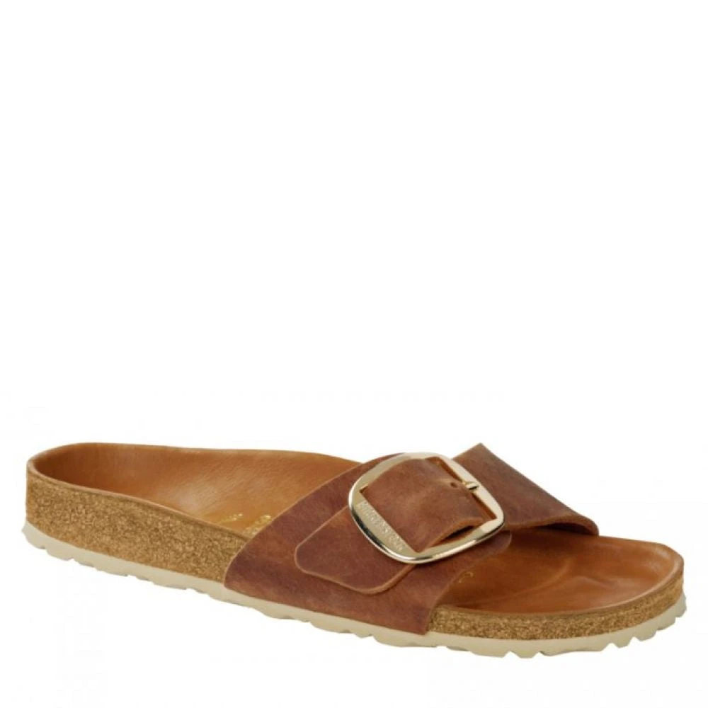 Birkenstock Women's Madrid Big Buckle Oiled Leather In Cognac (Narrow Width) 4 Birkenstock Women's Madrid Big Buckle Oiled Leather In Cognac (Narrow Width) - Image 2