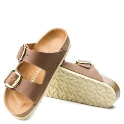 Birkenstock Women's Arizona Big Buckle Oiled Leather In Cognac (Narrow Width) -Shoe Luxe Shop 1 0 1011073 4 1100x