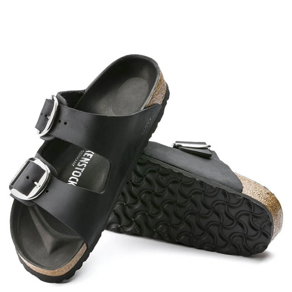Birkenstock Women's Arizona Big Buckle Oiled Leather In Black (Narrow Width) 6 Birkenstock Women's Arizona Big Buckle Oiled Leather In Black (Narrow Width) - Image 4