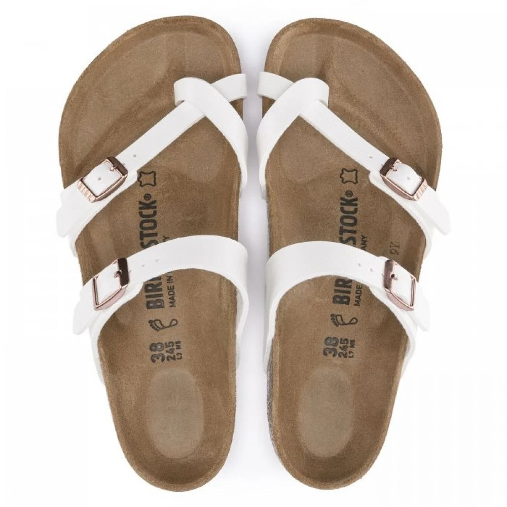 Birkenstock Mayari Birko-Flor In White 5 Birkenstock Mayari Birko-Flor In White - Image 3