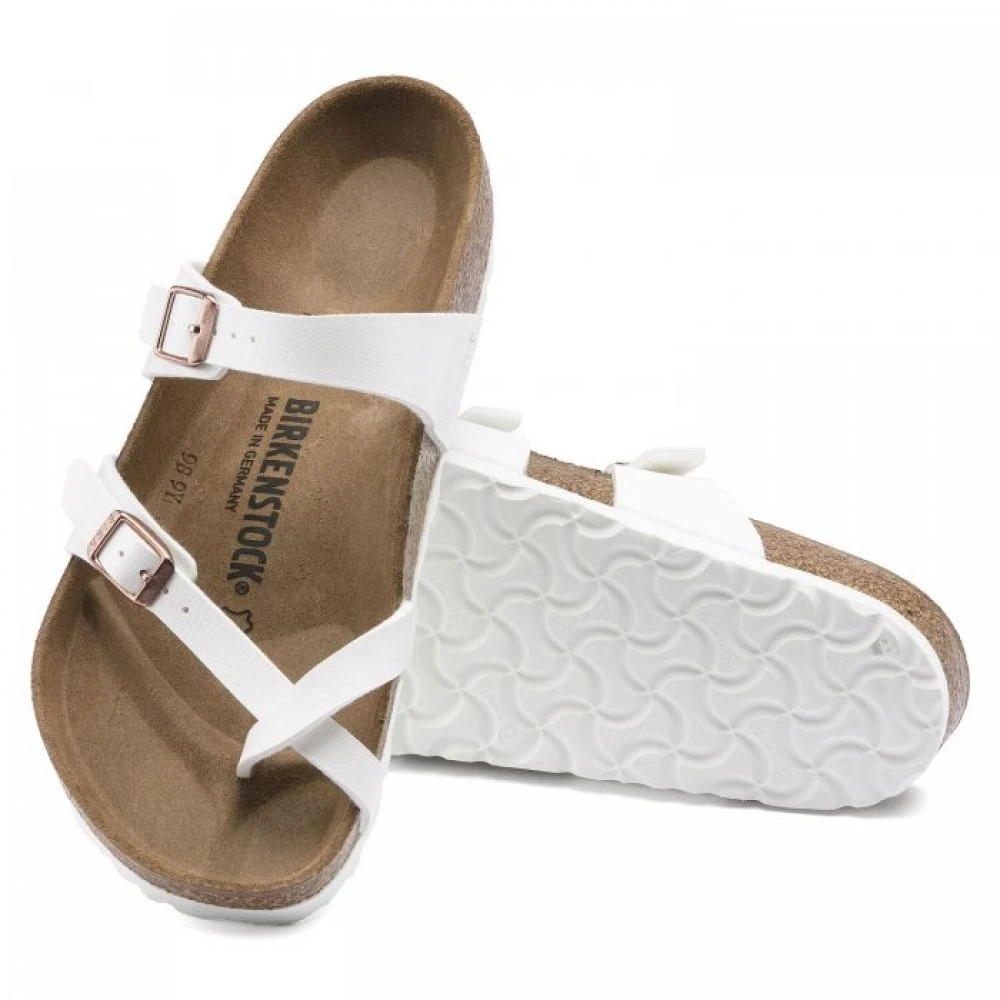 Birkenstock Mayari Birko-Flor In White 6 Birkenstock Mayari Birko-Flor In White - Image 4