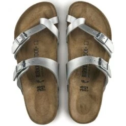 Birkenstock Mayari Birko-Flor In Silver 9 Birkenstock Mayari Birko-Flor In Silver -Shoe Luxe Shop 1 0 1045 birkenstock mayari birko flor 71083 silver 4 1100x