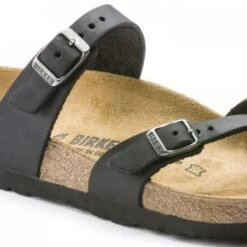 Birkenstock Women's Mayari Oiled Leather In Black 12 Birkenstock Women's Mayari Oiled Leather In Black -Shoe Luxe Shop 1 7 171481 detail 1 1100x