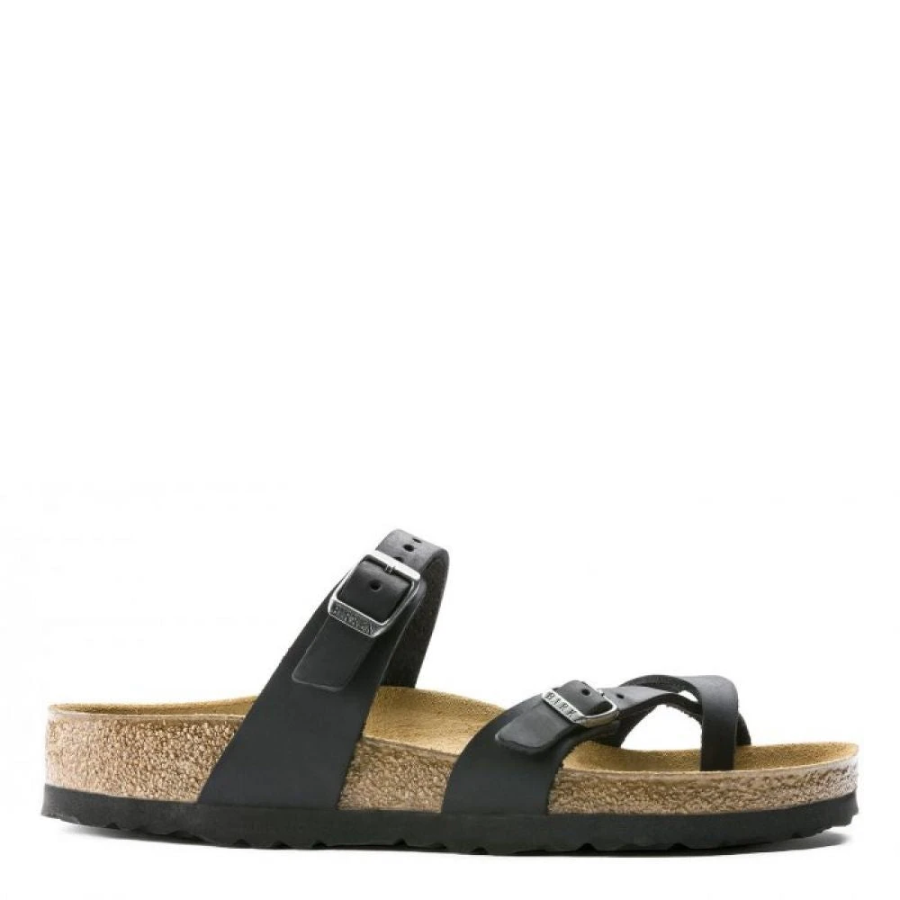 Birkenstock Women's Mayari Oiled Leather In Black 3 Birkenstock Women's Mayari Oiled Leather In Black