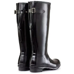 Hunter Women's Original Back Adjustable Gloss Rain Boots In Black 8 Hunter Women's Original Back Adjustable Gloss Rain Boots In Black -Shoe Luxe Shop 1 7 179 hunt tall adjustable gloss black 1 1100x