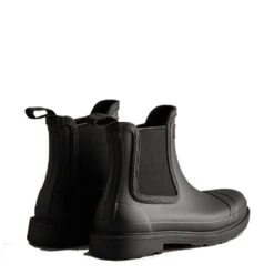 Hunter Women's Commando Chelsea Boots In Black -Shoe Luxe Shop 20220114165927 prod ss22 org wfs1018rma blk 3 1100x