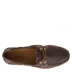 Sperry Men's Gold Cup Authentic Original 2-Eye Boat Shoe In Brown -Shoe Luxe Shop 219493 top 1 1100x