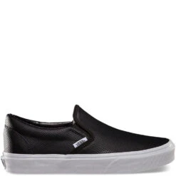 Vans Perf Leather Slip-On In Black