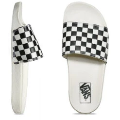Vans Women's Slide-On In Checkerboard White/Black -Shoe Luxe Shop 3 0 3013 vans slide checkerboard white black 3 2 1100x
