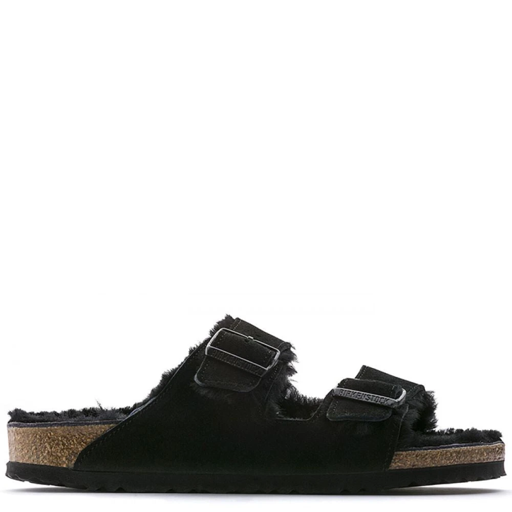 Birkenstock Arizona Shearling In Black (Narrow Width) 3 Birkenstock Arizona Shearling In Black (Narrow Width)