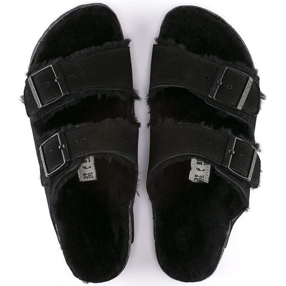 Birkenstock Arizona Shearling In Black (Narrow Width) 5 Birkenstock Arizona Shearling In Black (Narrow Width) - Image 3