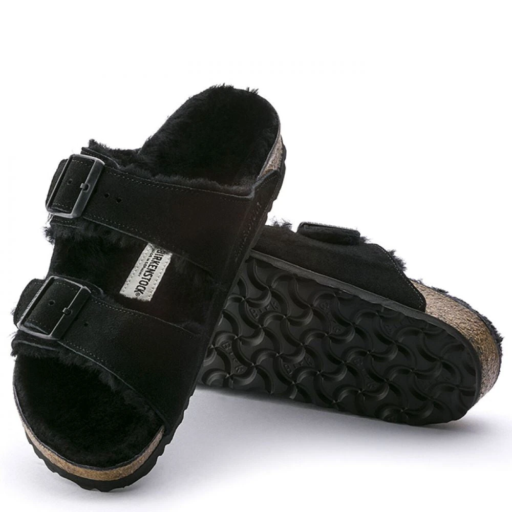 Birkenstock Arizona Shearling In Black (Narrow Width) 6 Birkenstock Arizona Shearling In Black (Narrow Width) - Image 4