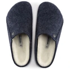 Birkenstock Men's Zermatt Shearling Wool Felt In Dark Blue -Shoe Luxe Shop BI 1017535 2098 3 1100x