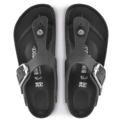 Birkenstock Women's Gizeh Big Buckle Oiled Leather In Black 8 Birkenstock Women's Gizeh Big Buckle Oiled Leather In Black -Shoe Luxe Shop BI 1023334 2115 3 1100x
