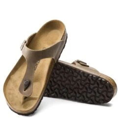 Birkenstock Women's Gizeh Oiled Leather In Tobacco Brown 8 Birkenstock Women's Gizeh Oiled Leather In Tobacco Brown -Shoe Luxe Shop BI 943811 634W 3 1100x