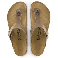 Birkenstock Women's Gizeh Oiled Leather In Tobacco Brown 9 Birkenstock Women's Gizeh Oiled Leather In Tobacco Brown -Shoe Luxe Shop BI 943811 634W 4 1100x