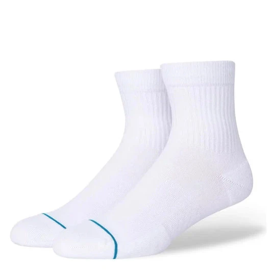 Stance Icon Quarter 3 Pack In White 3 Stance Icon Quarter 3 Pack In White