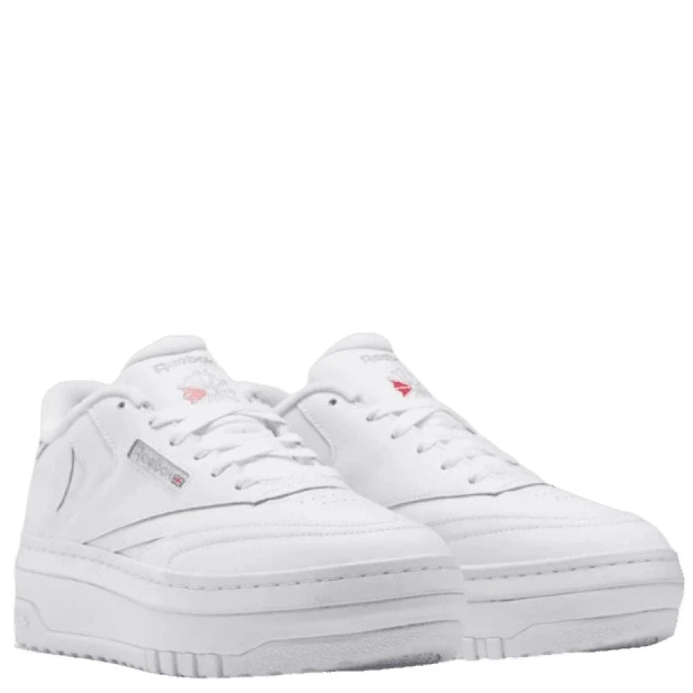 Reebok Reebook Women's Club C Extra In Cloud White/Cloud White/Pure Grey 3 4 Reebok Reebook Women's Club C Extra In Cloud White/Cloud White/Pure Grey 3 - Image 2