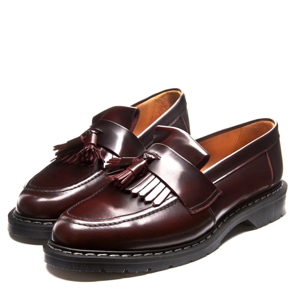 Solovair Tassel Loafer In Burgundy Rub-Off 5 Solovair Tassel Loafer In Burgundy Rub-Off - Image 3