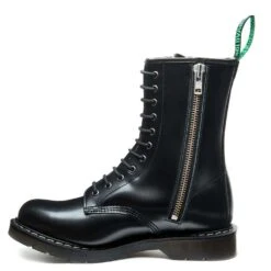 Solovair 11 Eye Zip Derby Boot In Black Hi-Shine -Shoe Luxe Shop WhatsAppImage2022 10 04at11.40.00AM 2 1100x