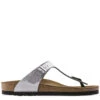 Birkenstock Gizeh Birko-Flor In Silver -Shoe Luxe Shop b i birkenstock gizeh birk flor silver 43853 1 1100x
