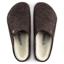 Birkenstock Men's Zermatt Shearling Wool Felt In Mocha 8 Birkenstock Men's Zermatt Shearling Wool Felt In Mocha -Shoe Luxe Shop bi 1016570 2099 3 1100x