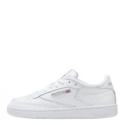 Reebok Women's Club C 85 In White/Sheer Grey -Shoe Luxe Shop bs7685 ftw photo left side lateral white 1100x