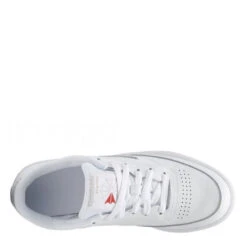Reebok Women's Club C 85 In White/Sheer Grey -Shoe Luxe Shop bs7685 ftw photo top portrait white 1100x