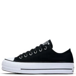 Converse Women's Chuck Taylor All Star Lift Low Top In Black 10 Converse Women's Chuck Taylor All Star Lift Low Top In Black -Shoe Luxe Shop c o convers chuck taylor all star lift low top black 560250c 1 1100x
