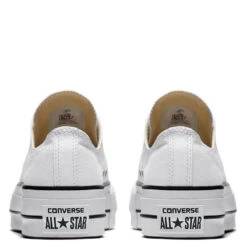 Converse Women's Chuck Taylor All Star Lift In White/Black -Shoe Luxe Shop c o convers chuck taylor all star lift low top white 560251c 6 1100x