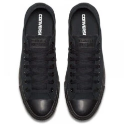Converse Chuck Taylor All Star Mono Canvas Low Top In Black Monochrome -Shoe Luxe Shop c o converse chuck taylor all star monochrome canvas low top black m5039 4 1 1100x