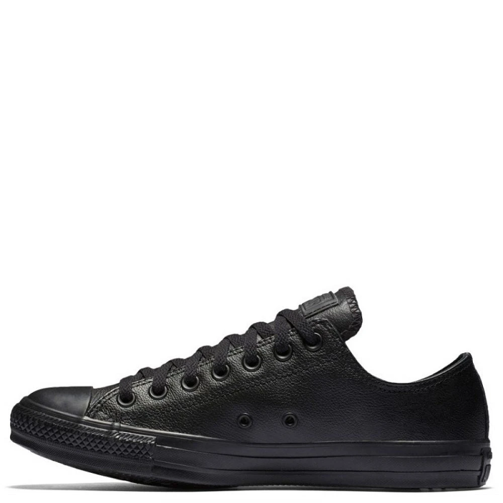 Converse Chuck Taylor All Star Mono Leather Low Top In Black Monochrome 4 Converse Chuck Taylor All Star Mono Leather Low Top In Black Monochrome - Image 2