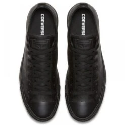 Converse Chuck Taylor All Star Mono Leather Low Top In Black Monochrome 10 Converse Chuck Taylor All Star Mono Leather Low Top In Black Monochrome -Shoe Luxe Shop c o converse chuck taylor all star monochrome leather low top black 135253 4 1100x