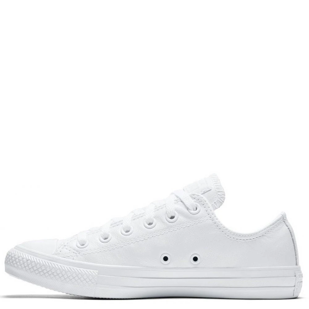 Converse Chuck Taylor All Star Mono Leather Low Top In White Monochrome 4 Converse Chuck Taylor All Star Mono Leather Low Top In White Monochrome - Image 2