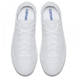 Converse Chuck Taylor All Star Mono Leather Low Top In White Monochrome 10 Converse Chuck Taylor All Star Mono Leather Low Top In White Monochrome -Shoe Luxe Shop c o converse chuck taylor all star monochrome leather low top white 136823 4 1100x