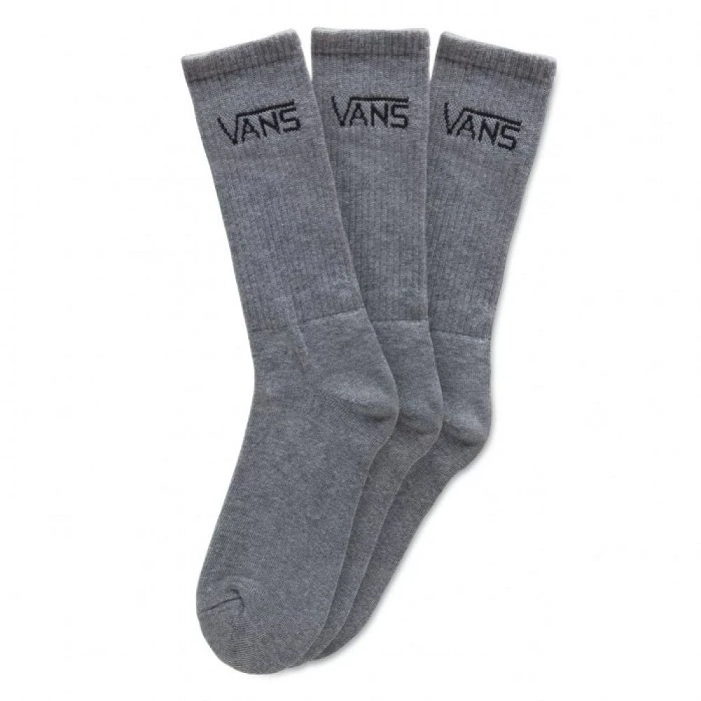 Vans Classic Crew Sock In Heather Grey (Large) 3 Vans Classic Crew Sock In Heather Grey (Large)