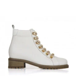MI-MAI Women's Jane Ankle Boot In Off-White