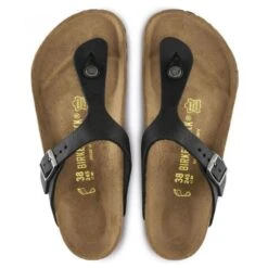 Birkenstock Women's Gizeh Oiled Leather In Black 10 Birkenstock Women's Gizeh Oiled Leather In Black -Shoe Luxe Shop g i gizeh 845251 3 1100x