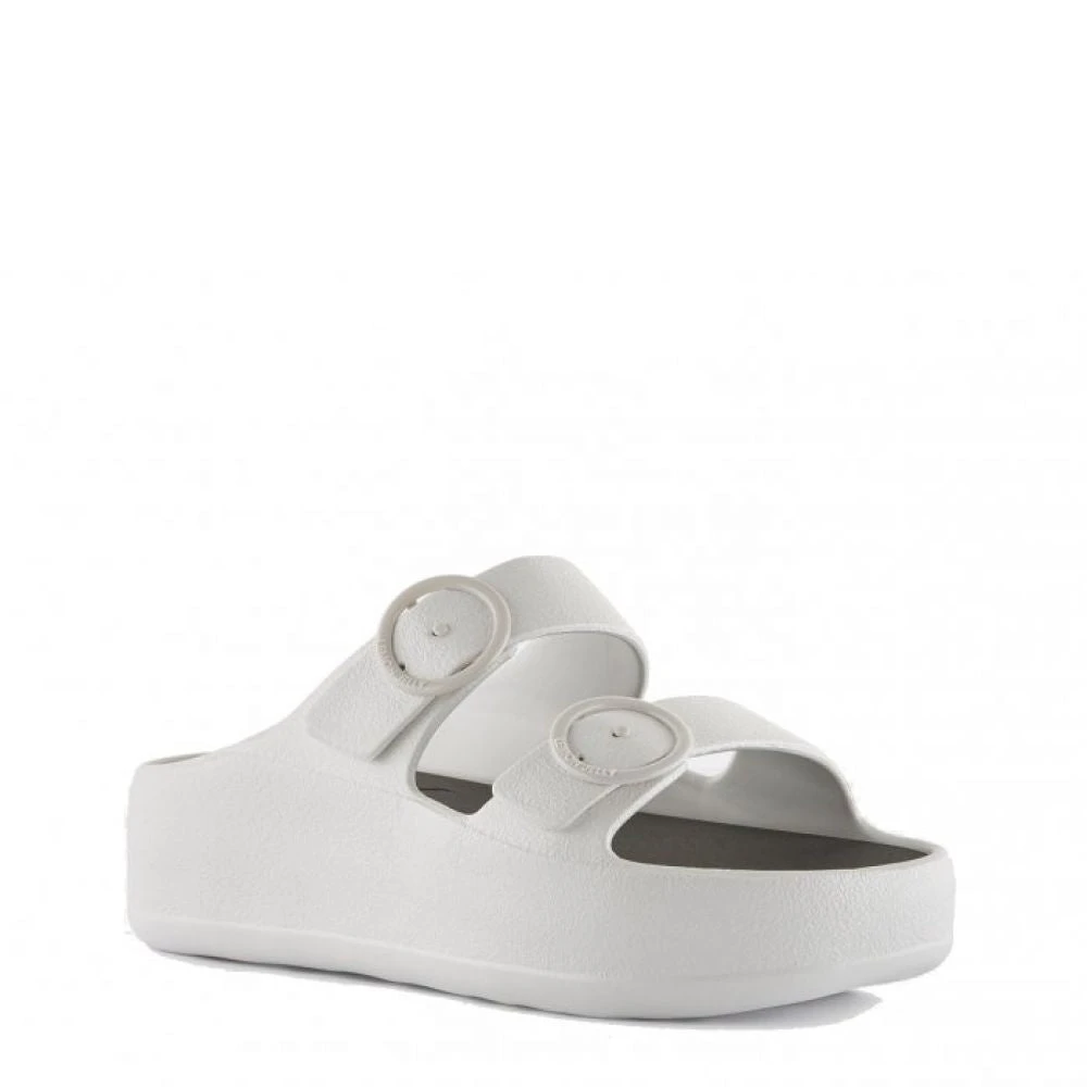 Lemon Jelly Women's Gaia Platform Slides In White 4 Lemon Jelly Women's Gaia Platform Slides In White - Image 2