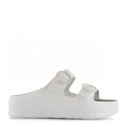 Lemon Jelly Women's Gaia Platform Slides In White