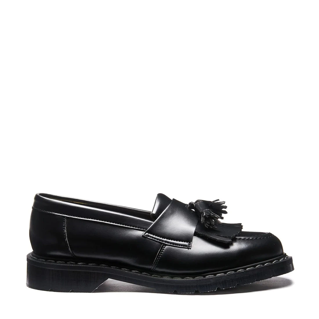 Solovair Vegan Tassel Loafer In Black Hi-Shine 3 Solovair Vegan Tassel Loafer In Black Hi-Shine