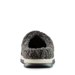 Cougar Women's Liliana Suede Mule In Black/Pewter -Shoe Luxe Shop liliana silky sude faux curly sherling pewter black 3 w 1100x