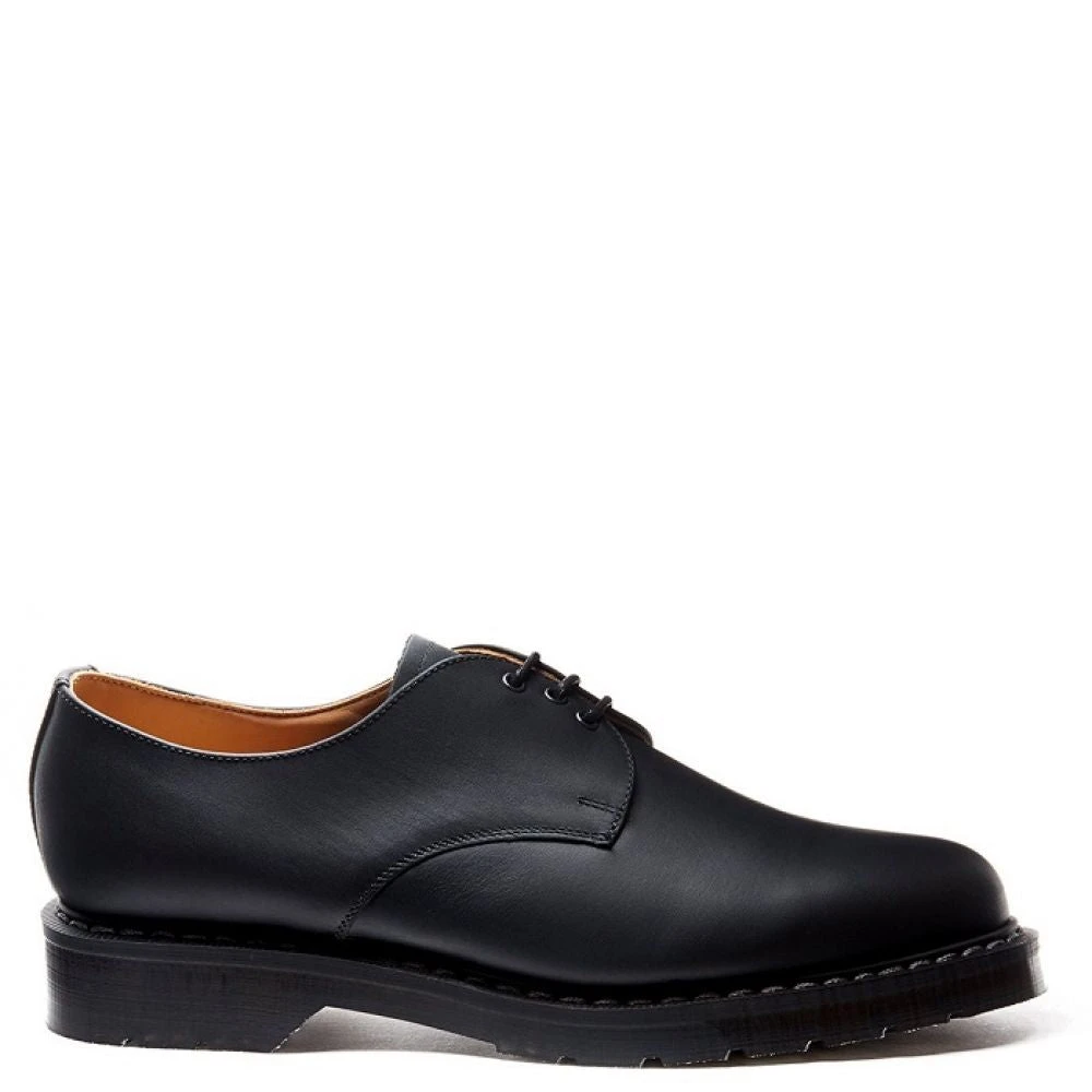 Solovair Gibson Shoe In Black Greasy 3 Solovair Gibson Shoe In Black Greasy