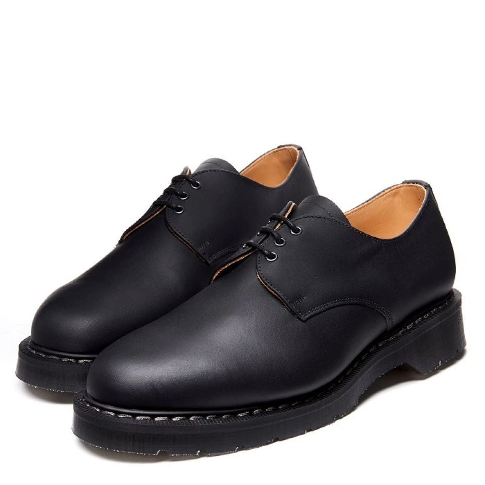 Solovair Gibson Shoe In Black Greasy 5 Solovair Gibson Shoe In Black Greasy - Image 3